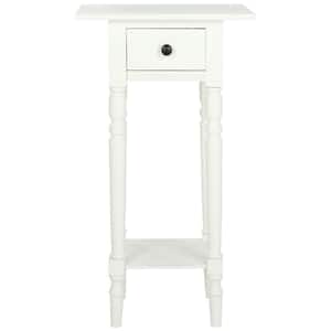 Sabrina Rustic White/Cream End Table