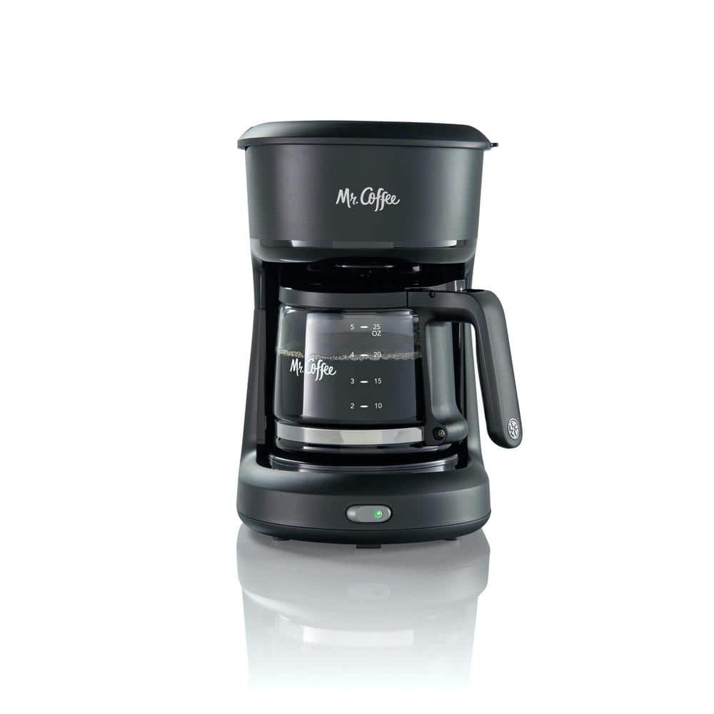 Mr. Coffee 25 oz. Mini Brew 5- Cup Black Drip Coffee Maker 2129512