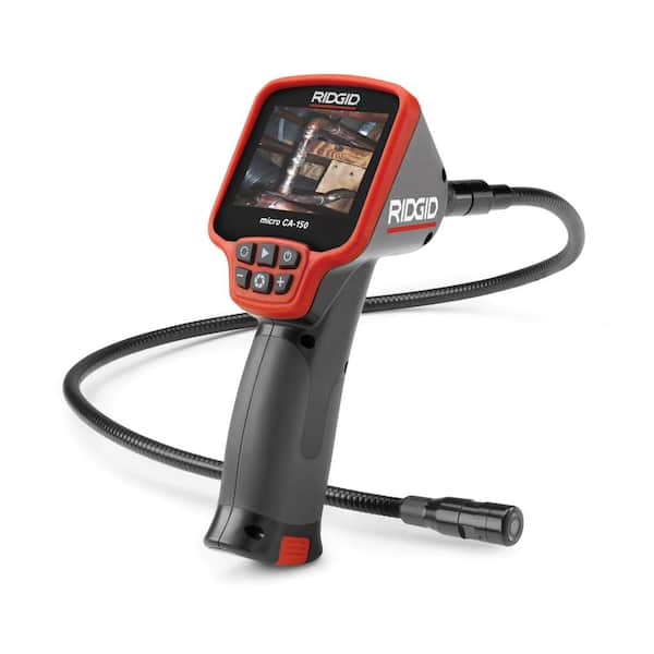 RIDGID CA-150 Micro Visual Inspection & Diagnostic Handheld Camera w/ 3.5 in. Color Display and Waterproof Camera Cable Options