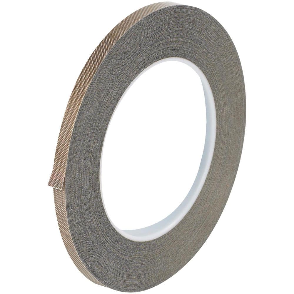  (1-Pack) 1/4 in. x 18 yds. 3 Mil Brown PTFE Glass Cloth Tape