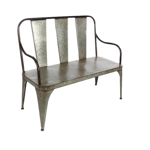 outdoor metal farmhouse bench