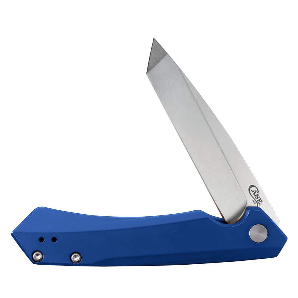 W.R. Case and Sons Cutlery Co. Blue Aluminum Kinzua Pocket Knife - The Home Depot