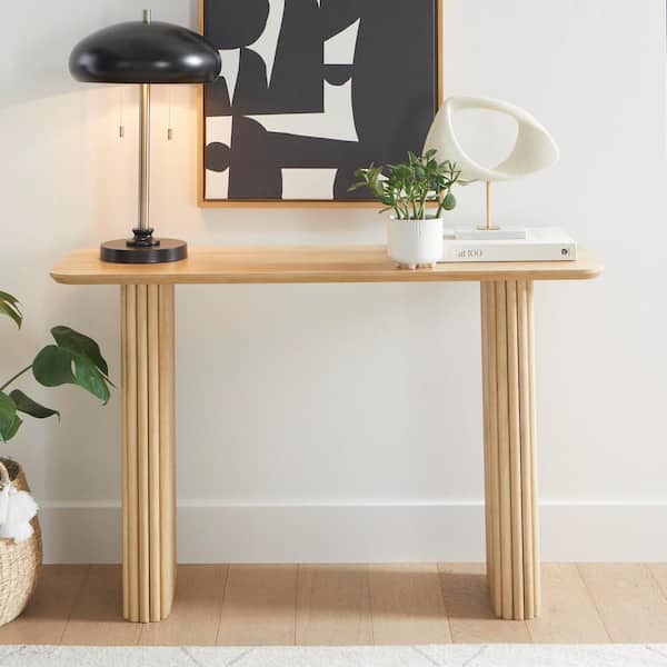 Home Decorators Collection Cranford 48 in. Modern Fluted Solid Wood Console Table