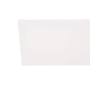 White Melamine Drilled Wood Panel 15.75 in. D x 96 in. L