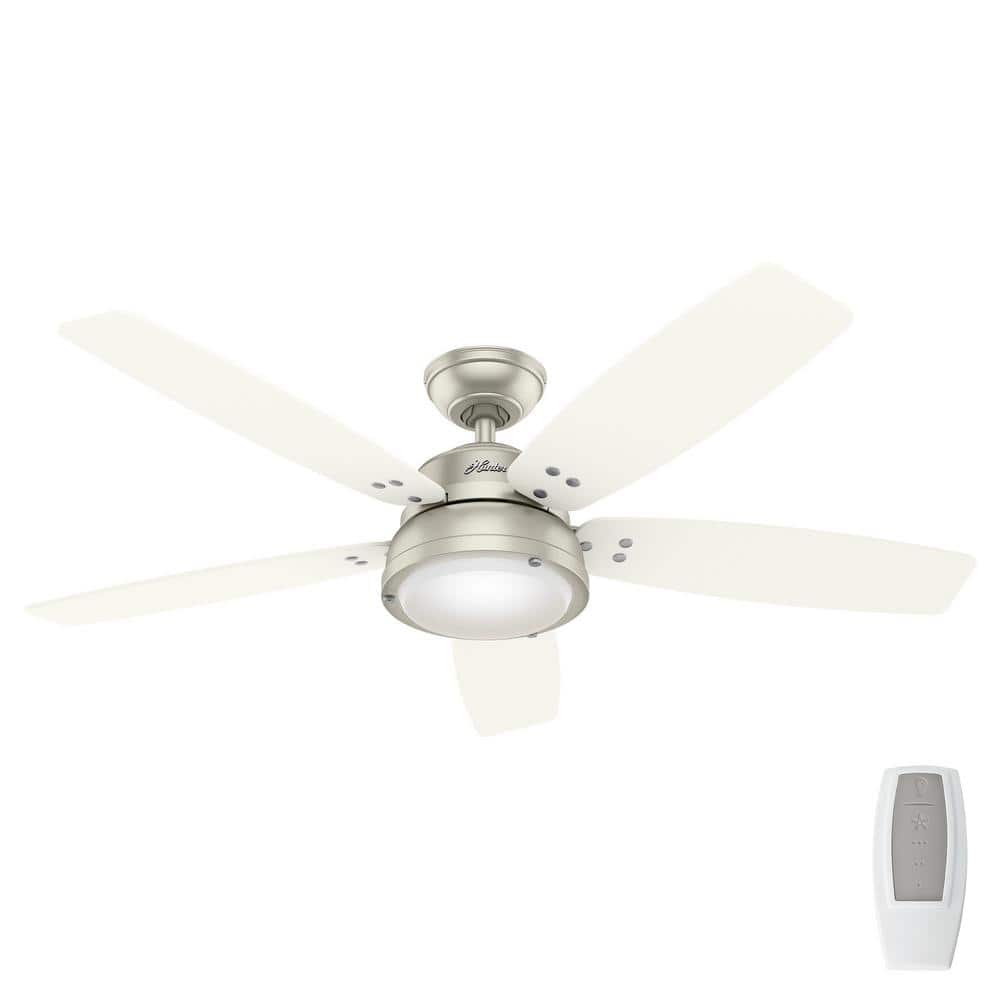 Hunter Channelside 52 in. LED Indoor/Outdoor Matte Nickel Ceiling Fan with Remote 59440 Hunter Channelside 52 in. LED Indoor/Outdoor Matte Nickel Ceiling Fan with Remote 59440 Sansujyuku sansujyuku.com