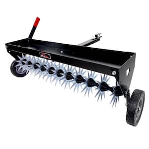 40 in. Tow-Behind Spike Aerator with Transport Wheels and 3-D Steel Tines