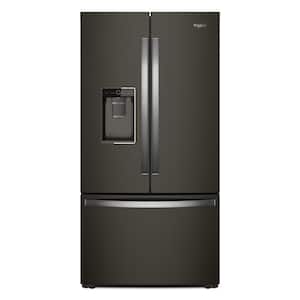 24 cu. ft. French Door Refrigerator in Black Stainless, Counter Depth