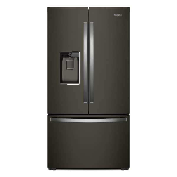 Whirlpool 24 cu. ft. French Door Refrigerator in Black Stainless, Counter Depth