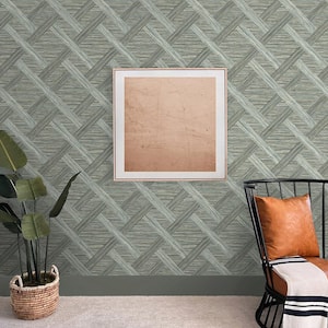 Java Weave Driftwood Vinyl Peel and Stick Wallpaper Roll (Covers 30.75 sq. ft.)