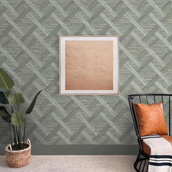 Java Weave Driftwood Vinyl Peel and Stick Wallpaper Roll (Covers 30.75 sq. ft.)