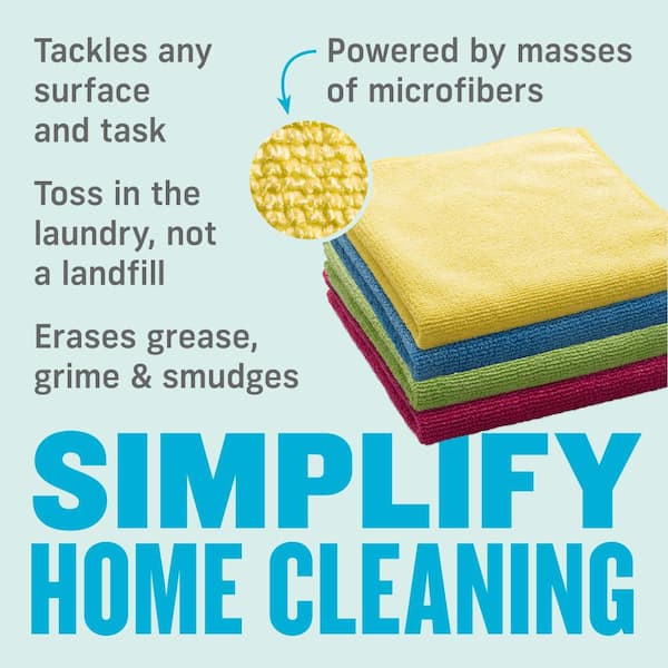 E-Cloth Polishing Microfiber Cleaning Cloth - Microfiber Polishing Towel -  Polishing Microfiber Towels for Cars, Windows, & More - 4-Pack Polishing