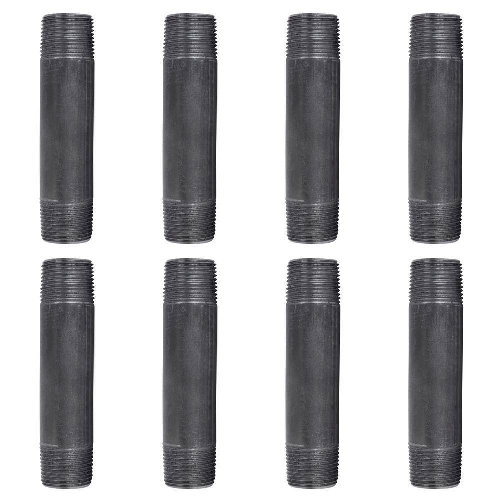 3/4 in. x 4-1/2 in. Black Industrial Steel Grey Plumbing Nipple (8-Pack) price history on PriceWatchPro