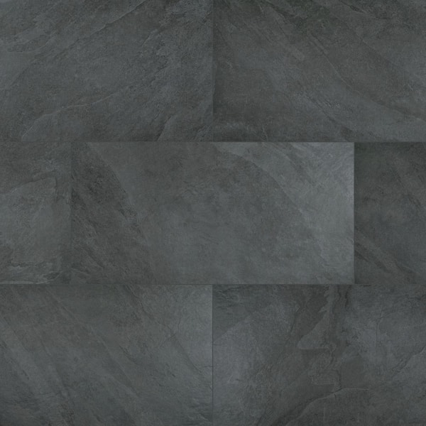 Stellar Ebony 24 in. x 48 in. Matte Porcelain Floor and Wall Tile (16 sq. ft. /Case)