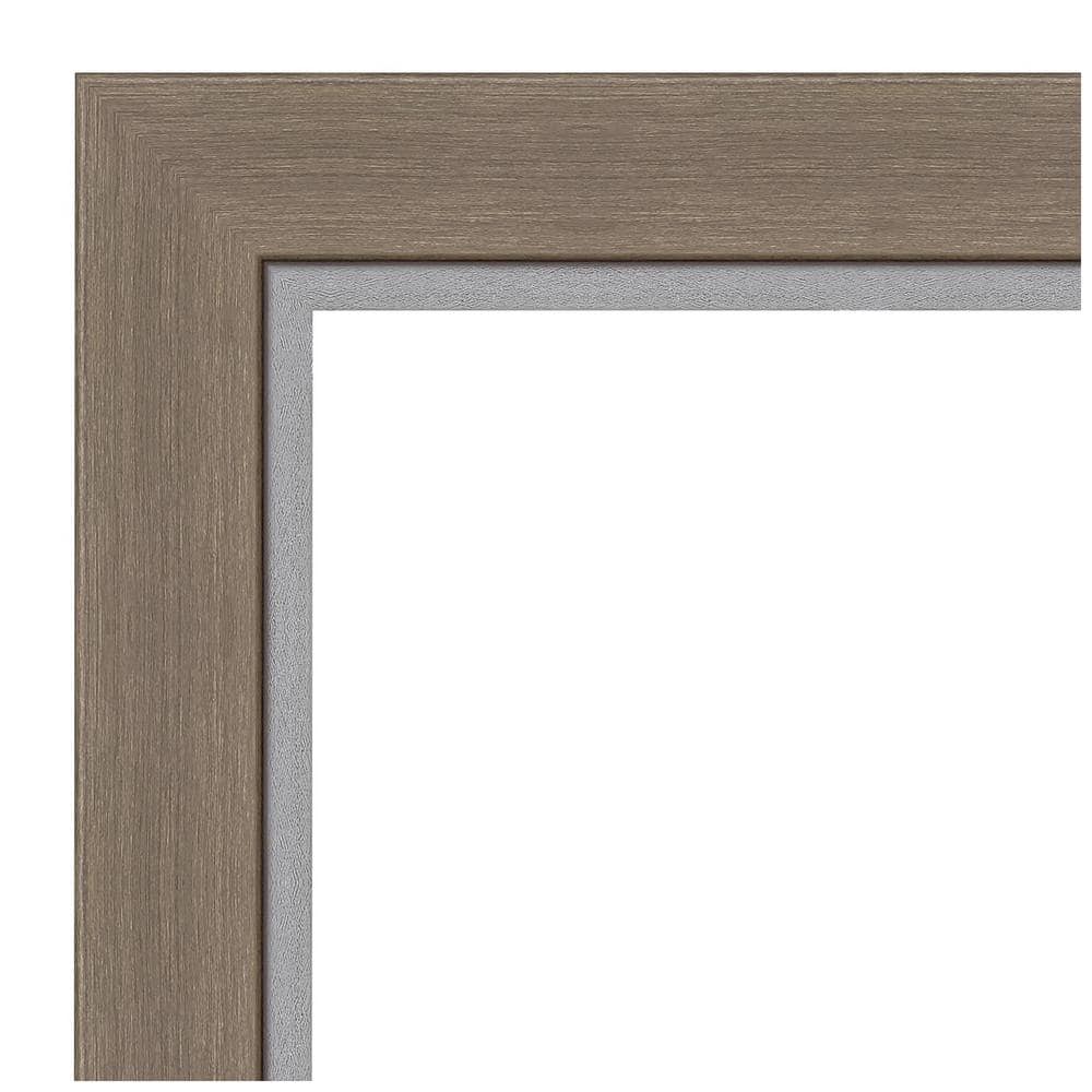 Eva Silver and Gold Beveled Bathroom Vanity Wall Mirror