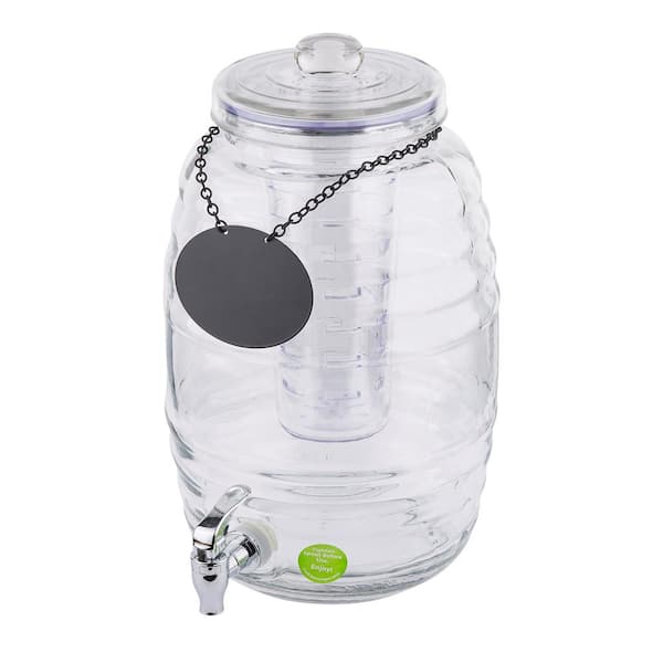 Convenient hexagonal glass beverage dispenser with Varying