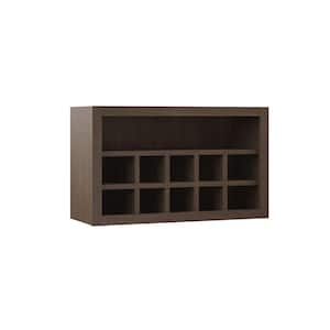 Shaker Assembled 30x18x12 in. Wall Flex Kitchen Cabinet with Shelves and Dividers in Brindle