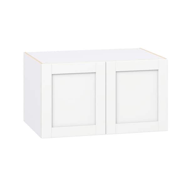 Milton 36 in. W x 24 in. D x 20 in. H Assembled Shaker Wall Bridge Kitchen Cabinet in Bright White