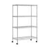 SevilleClassics4-TierSteelWireShelvingSysteminZinc(30in.Wx14in.Dx49.5in.H)WEB674-TheHomeDepot