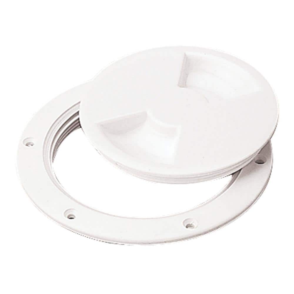 UPC 035514337236 product image for Screw Out Deck Plate - 6.5 in., White | upcitemdb.com