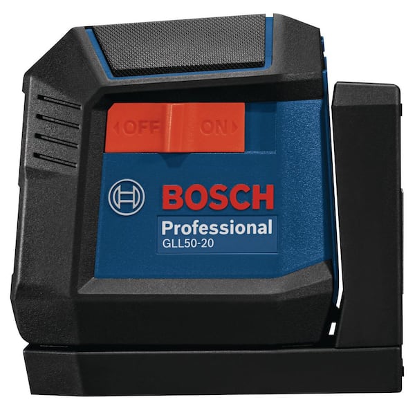Bosch - 50 ft. Dual Power Battery Red Beam Self-Leveling Cross-Line Laser Level