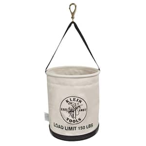Canvas Bucket, All-Purpose with Swivel Snap and Drain Holes, 12-Inch