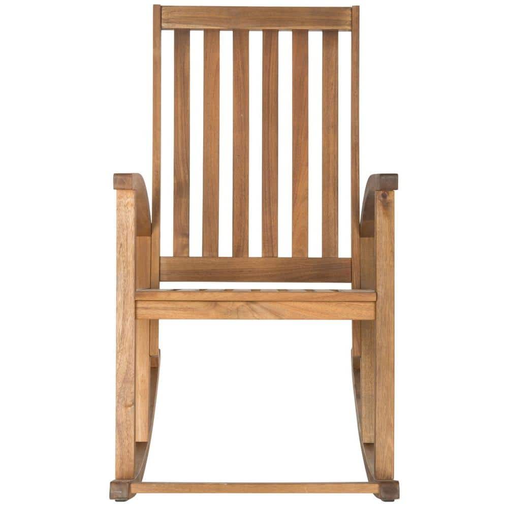 Contemporary Bentwood Acacia Rocking Chair in Brown