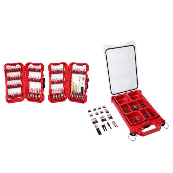 Milwaukee Shockwave Impact Duty Alloy Steel Screw Driver Bit Set with Packout Case (220-Piece)