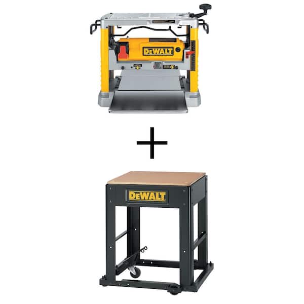 DEWALT 15 Amp Corded 12.5 in. Planer and Mobile Thickness Planer Stand