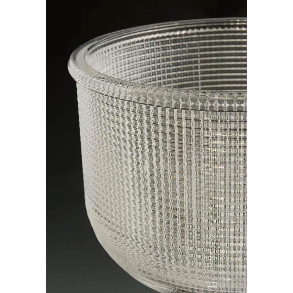 Archie Coastal 2-Light Chrome Vanity Light with Prismatic Glass