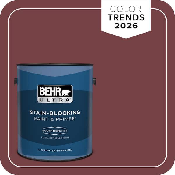 BEHR ULTRA 1 gal. #MQ1-15 Rumors Extra Durable Satin Enamel Interior Paint & Primer