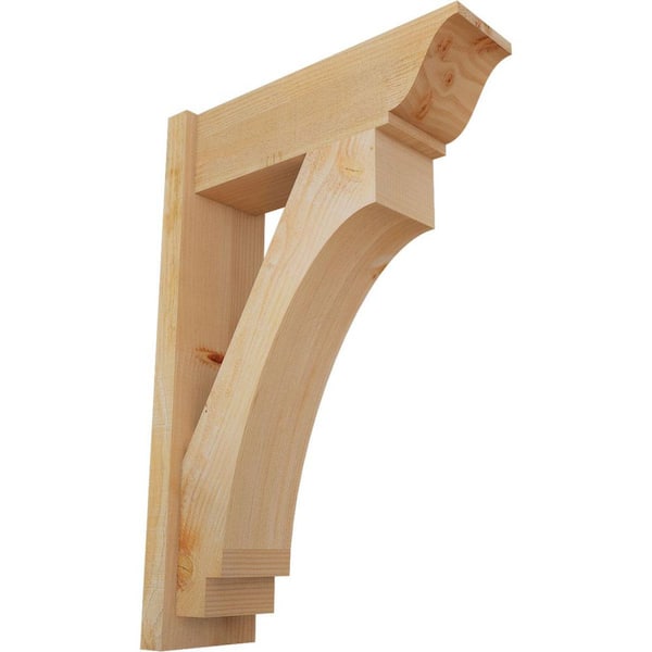 Ekena Millwork 8 in. x 36 in. x 24 in. Imperial Traditional Rough Sawn Douglas Fir Outlooker