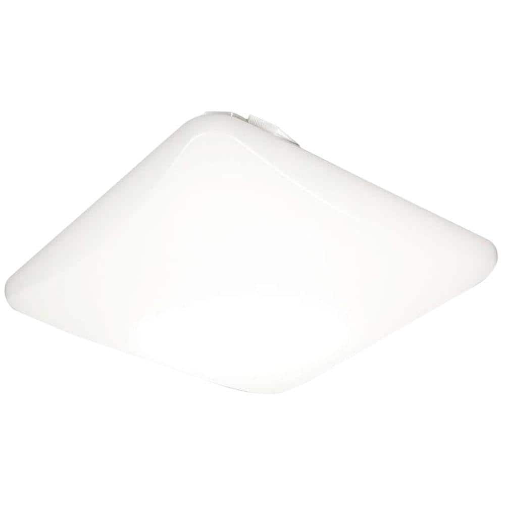 Lithonia Lighting 11 in. Square Low-Profile White Integrated LED Flush  Mount FMLSL 11 14840 M4 - The Home Depot