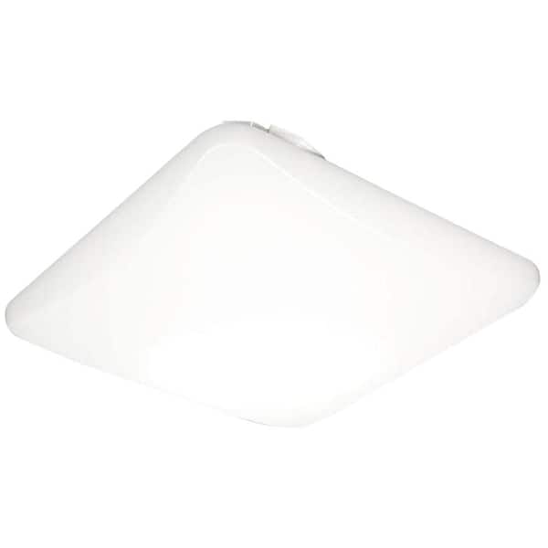 Lithonia Lighting 11 in. Square Low-Profile White Integrated LED Flush Mount
