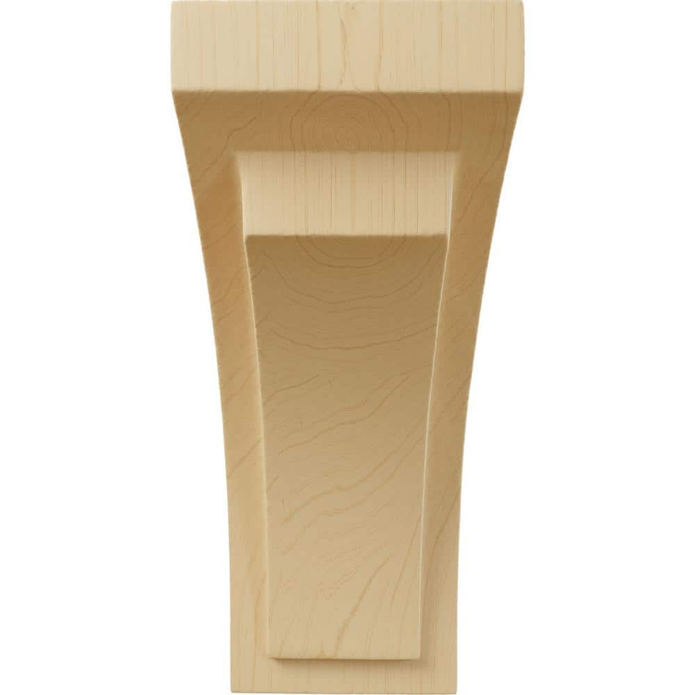 Alder Wood Mini Corbel, 6" Height, Unfinished