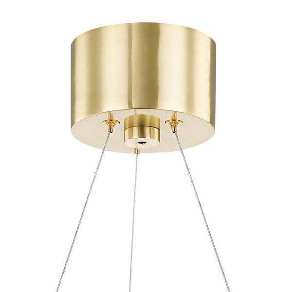 MITZI HUDSON VALLEY LIGHTING Whit 20-Light Aged Brass and Black