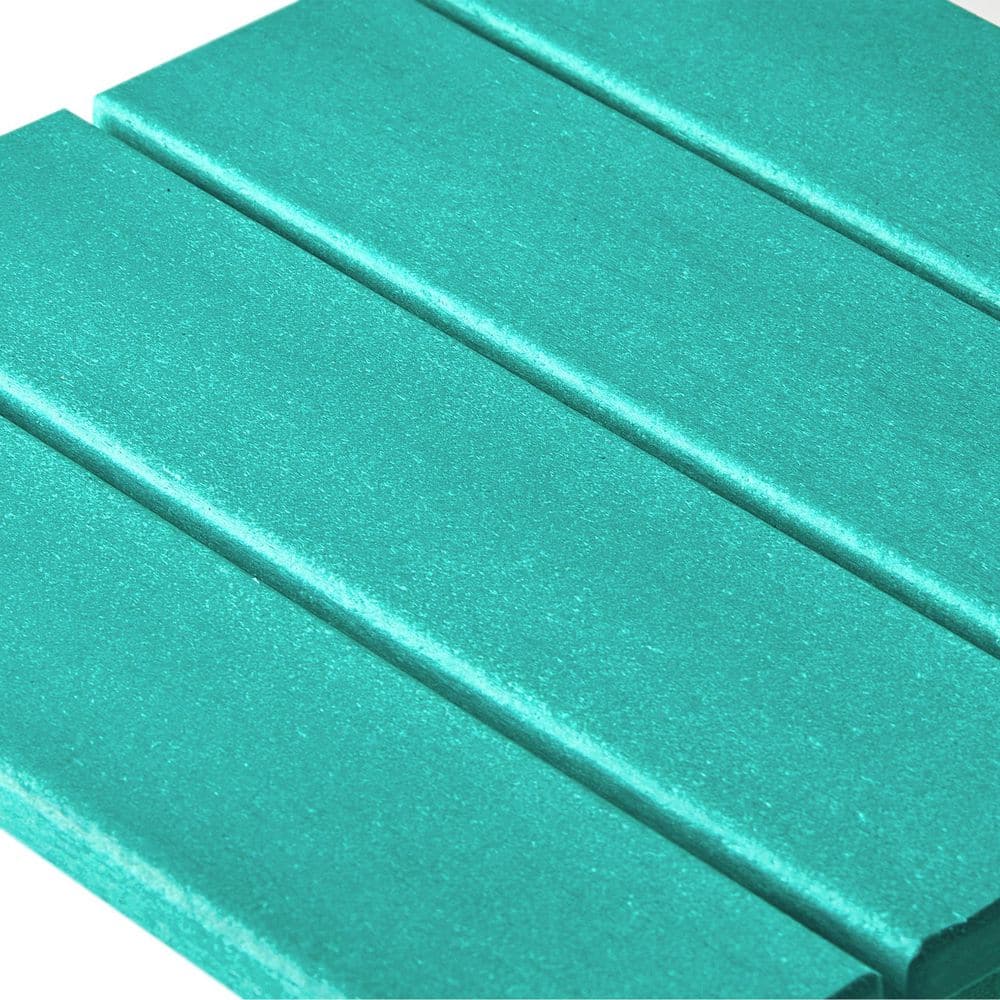Turquoise HDPE All-Weather Outdoor Patio Side Table