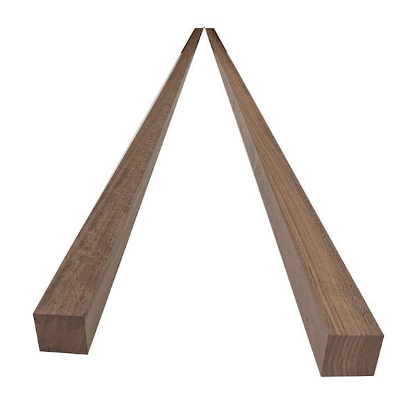 Swaner Hardwood 2 in. x 2 in. x 6 ft. Walnut S4S Board (2-Pack)