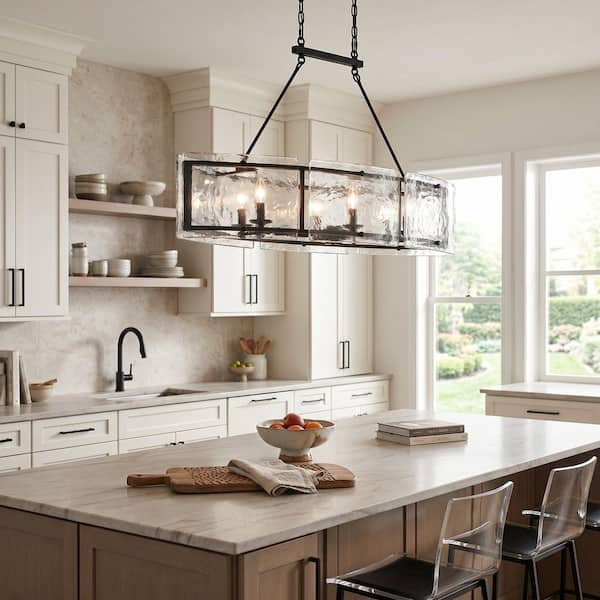 ガネーシャ　フローライト　129g Quoizel Fortress 6-Light Earth Black Linear Chandelier with Clear
