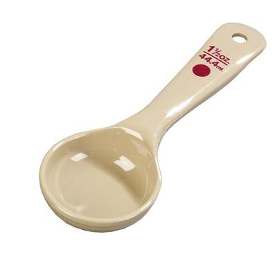 1.5 oz. Polycarbonate Solid Portioning Spoon in Beige (Case of 12)