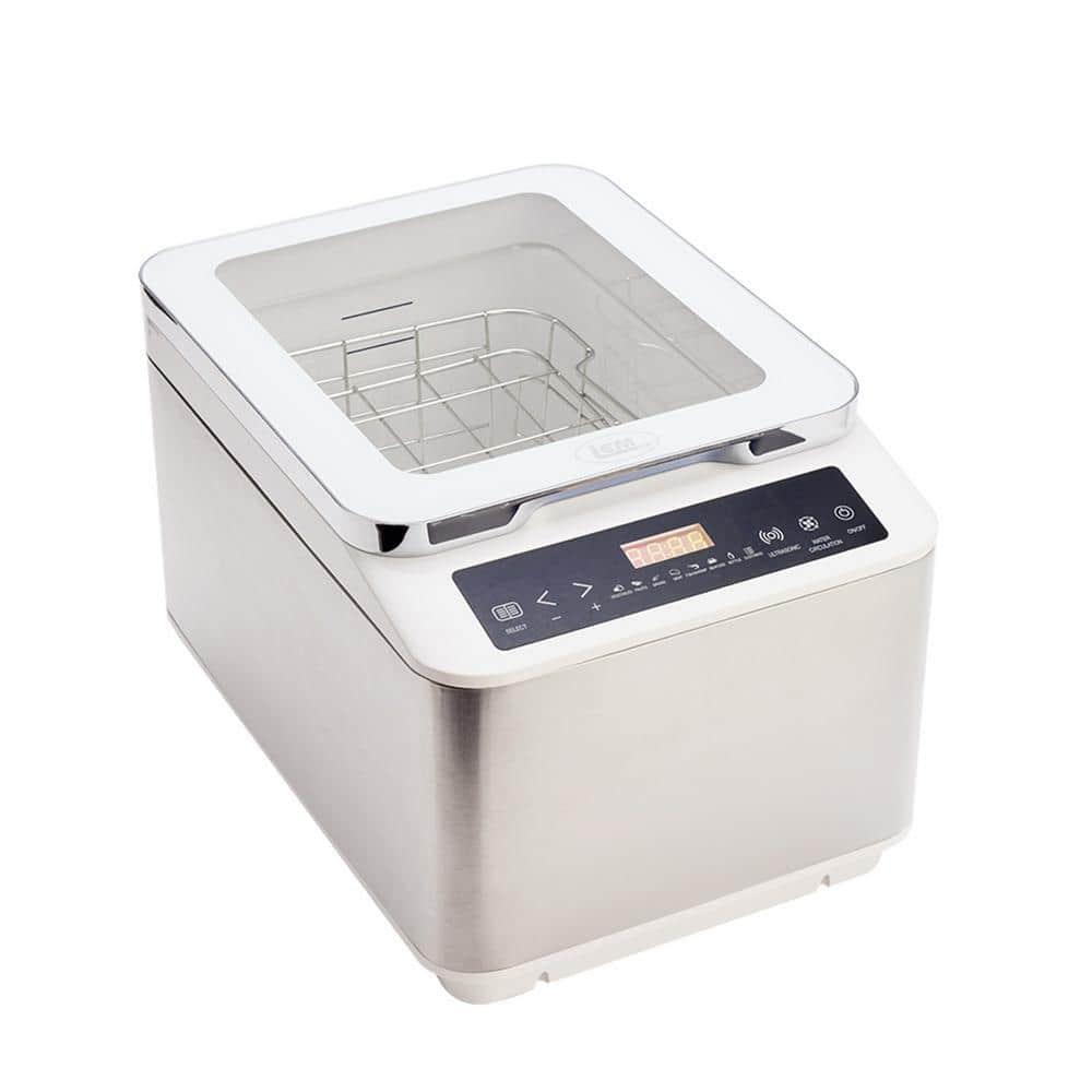 Ultrasonic Cleaner Machine for Fruit and Vegetable Mute Food Purifier with  Draining Basket Battery Powered 