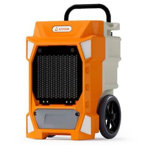 190 pt. 7500 sq. ft. Bucketless Commercial Dehumidifier in. Oranges Peaches with Drain Hose and Pump