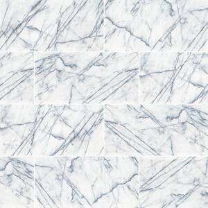 Raphael Gray 16 in. x 32in. Polished Porcelain Stone Look Floor and Wall Tile (14.2 sq. ft./Case)
