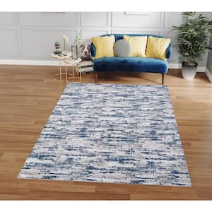 Milano Home Woven Navy 4 ft. x 6 ft. Area Rug
