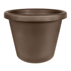 24 in. x 19.25 in. Brown Indoor Outdoor Plastic Classic Flower Pot Planter