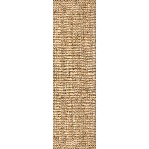 Home Decorators Collection Raleigh Jute Boucle Natural 2 ft. x 7 ft. Runner Rug