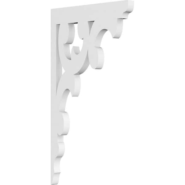 Ekena Millwork 5/8 in. W x 13 in. H x 7-1/2 in. D PVC Vienna Bracket