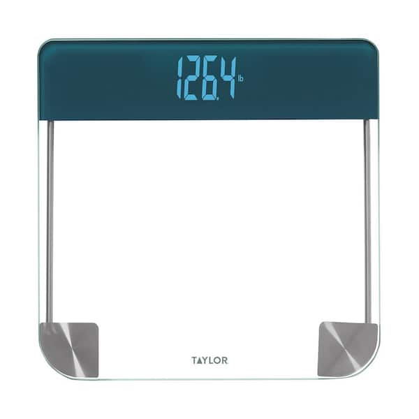 Taylor Precision Products Digital Clear Glass Scale with Magic Display  5283752 - The Home Depot
