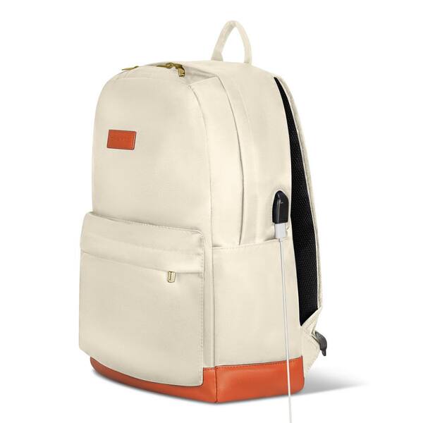 CHAMPS The Everyday Backpack 19 in. Ivory USB-Charging Backpack BP