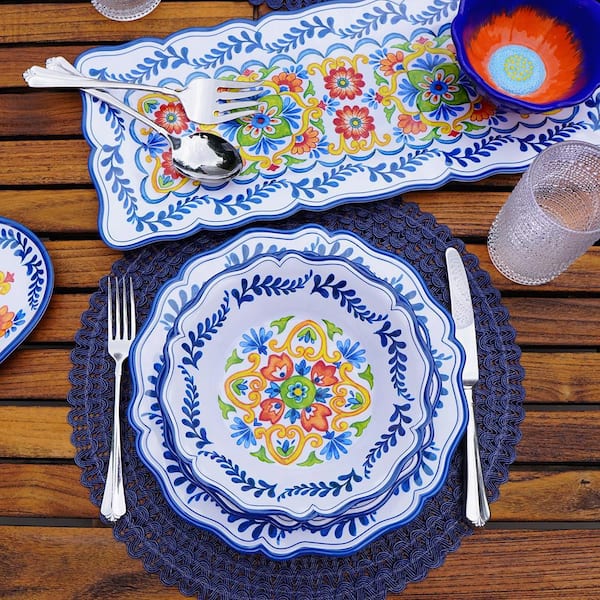 Multi colored plates best sale