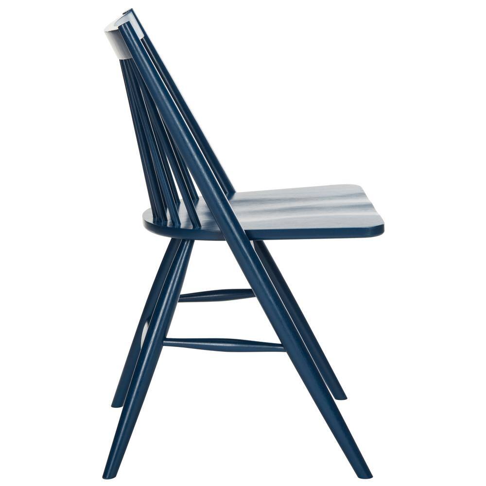 Navy High Back Wood Windsor Side Chair